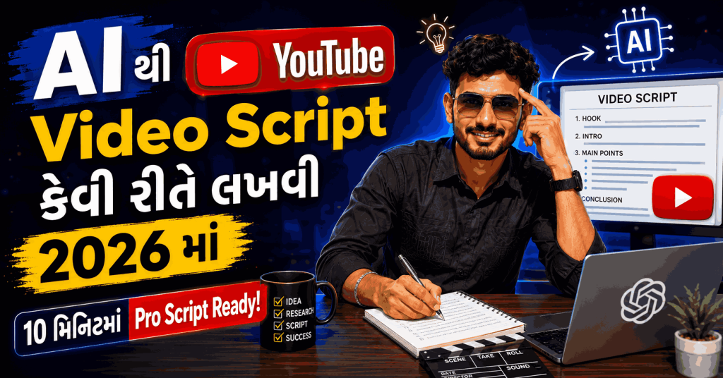 AI થી YouTube Video Script કેવી રીતે લખવી 2026 માં