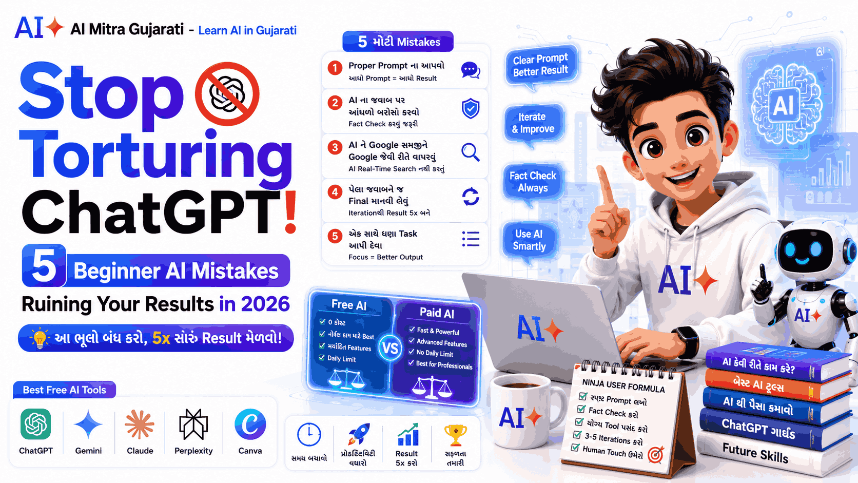 Stop Torturing ChatGPT । 5 Beginner AI Mistakes Ruining Your Results in 2026