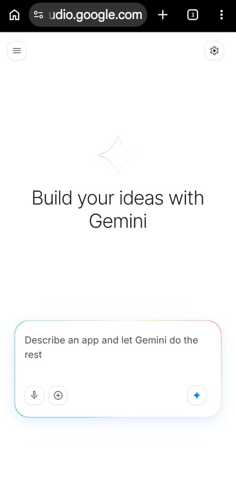 Open Google AI Studio