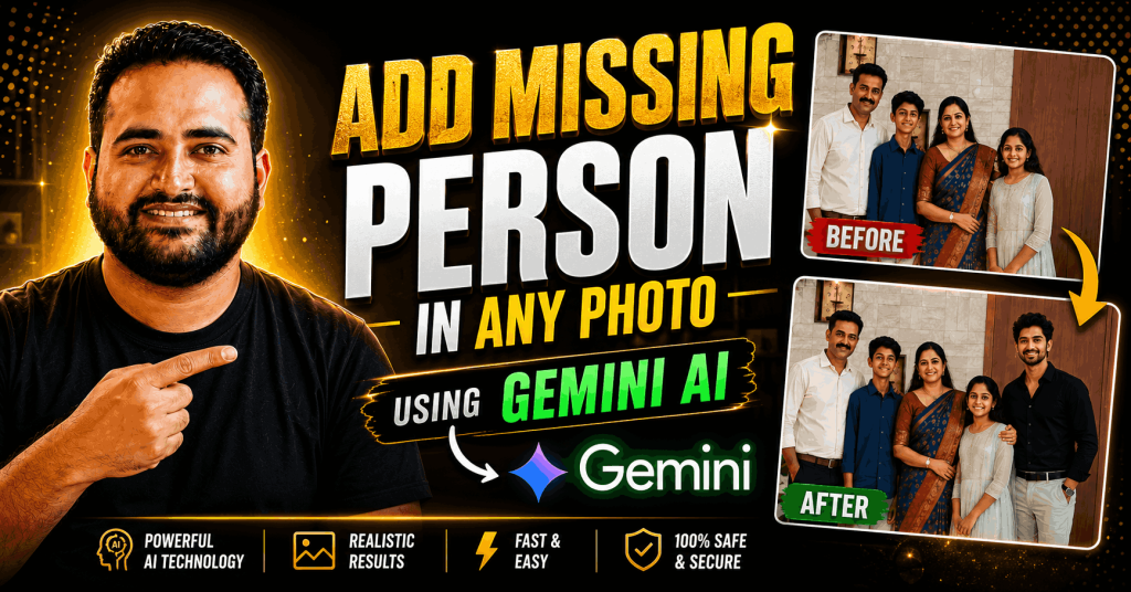 Add a Missing Person in the Image using Gemini